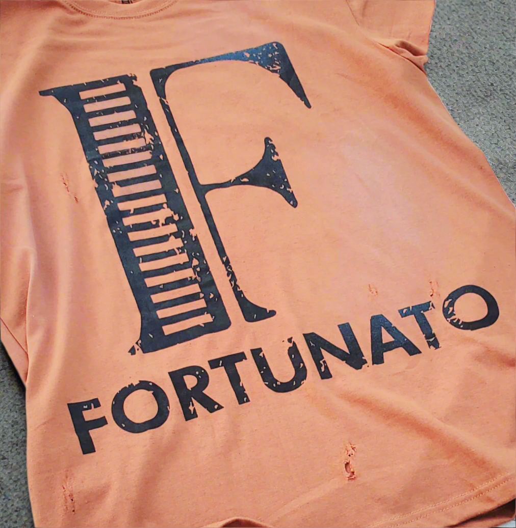 Fortunato Stone Washed Logo Tee