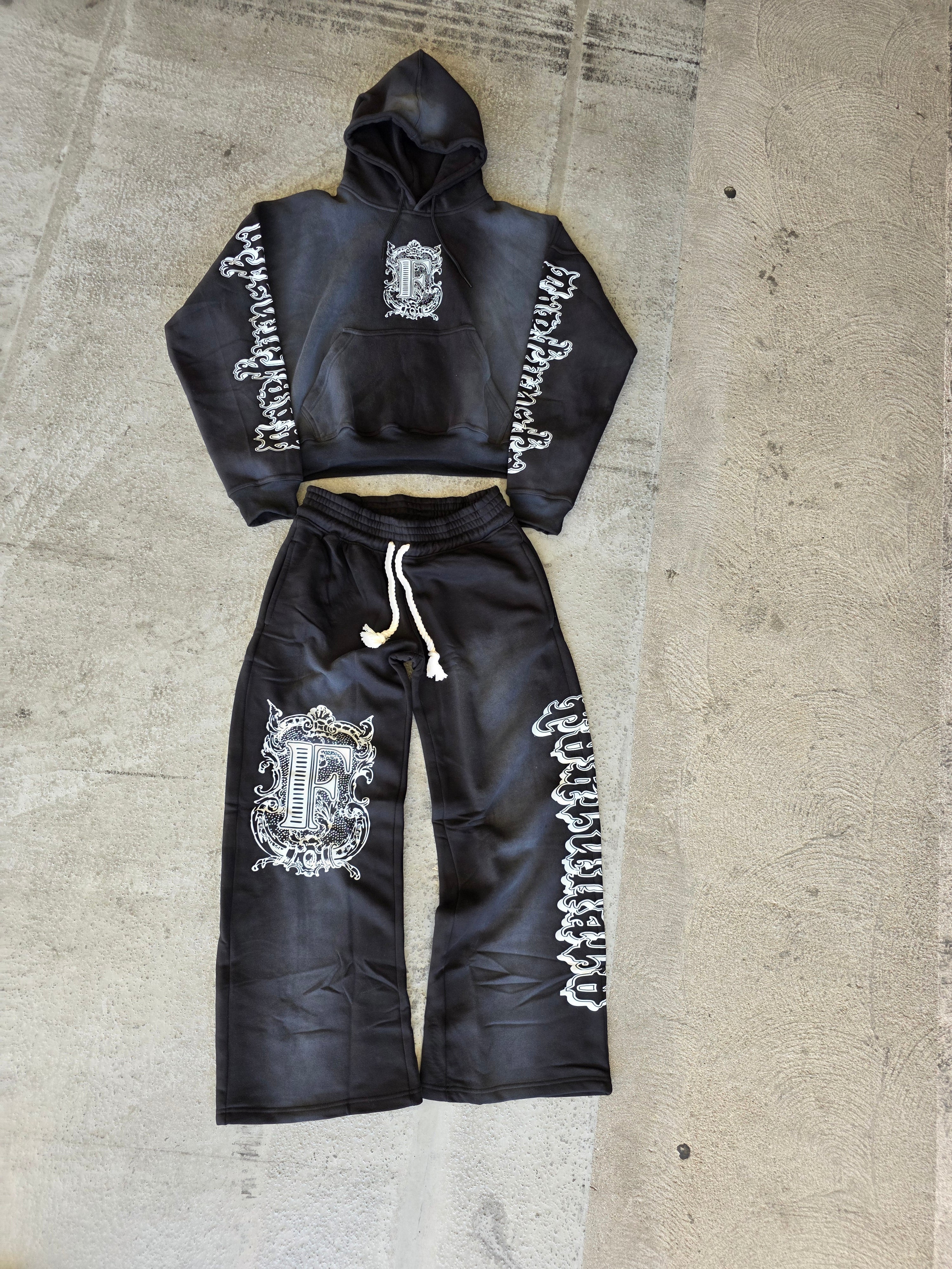 Graffiti Black Pullover Hoodie