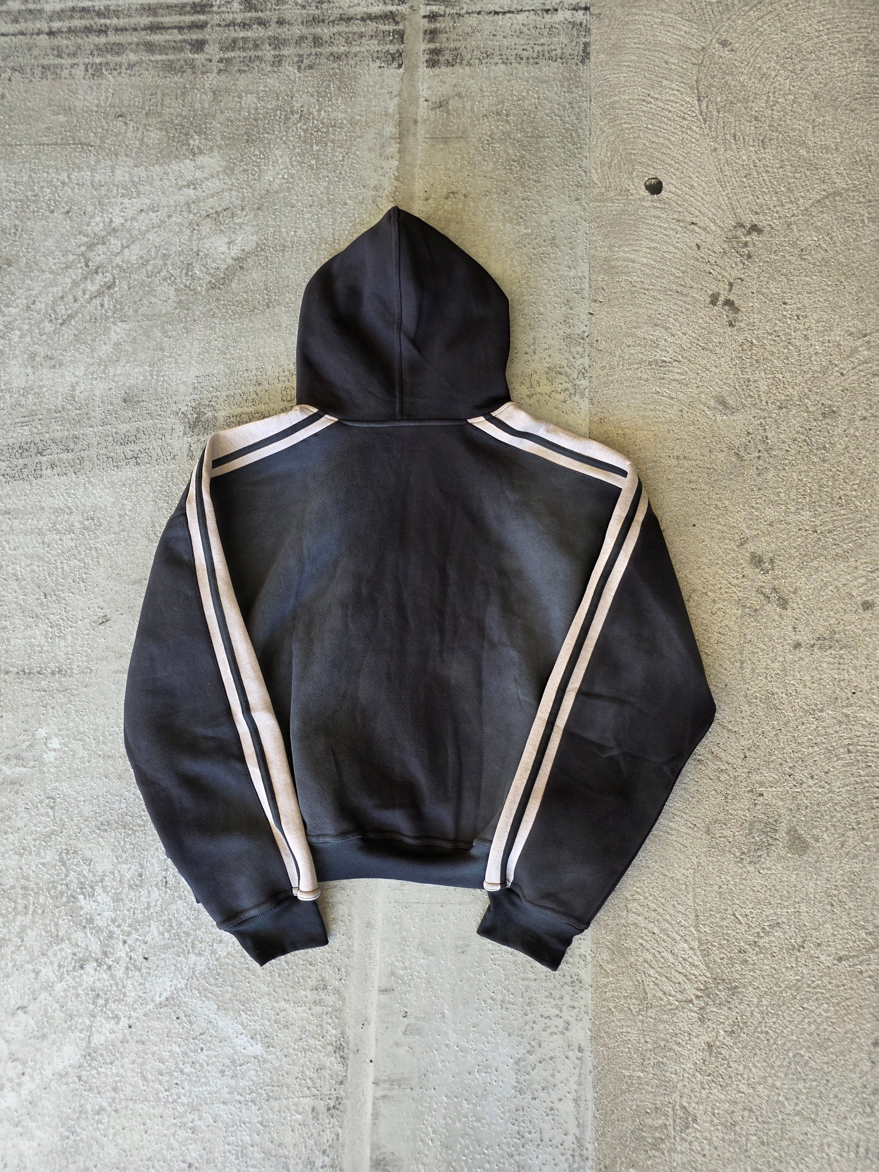 GT Striped Black Zip-Up Hoodie