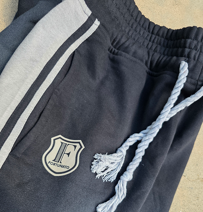 GT Striped Black Baggy Sweatpants