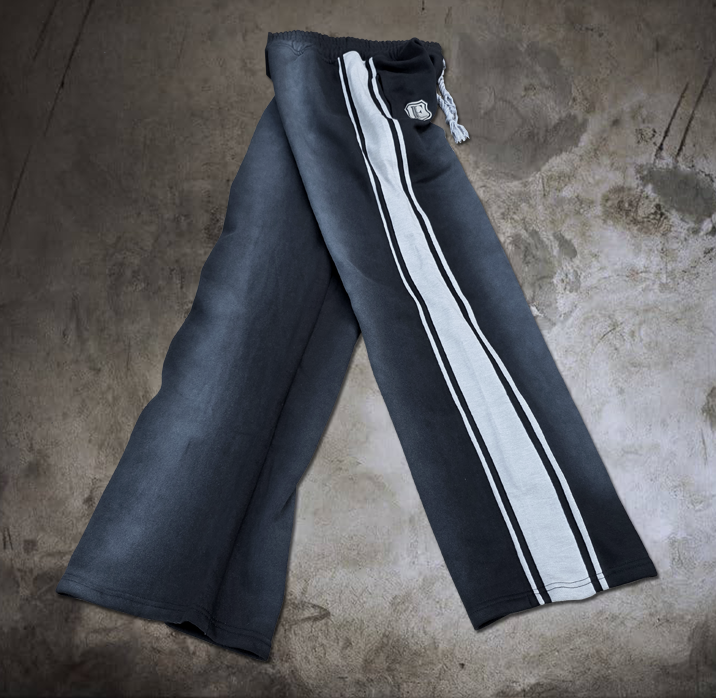 GT Striped Black Baggy Sweatpants
