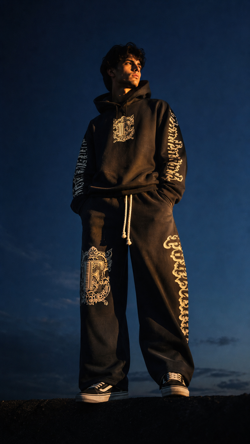 Graffiti Black Pullover Hoodie