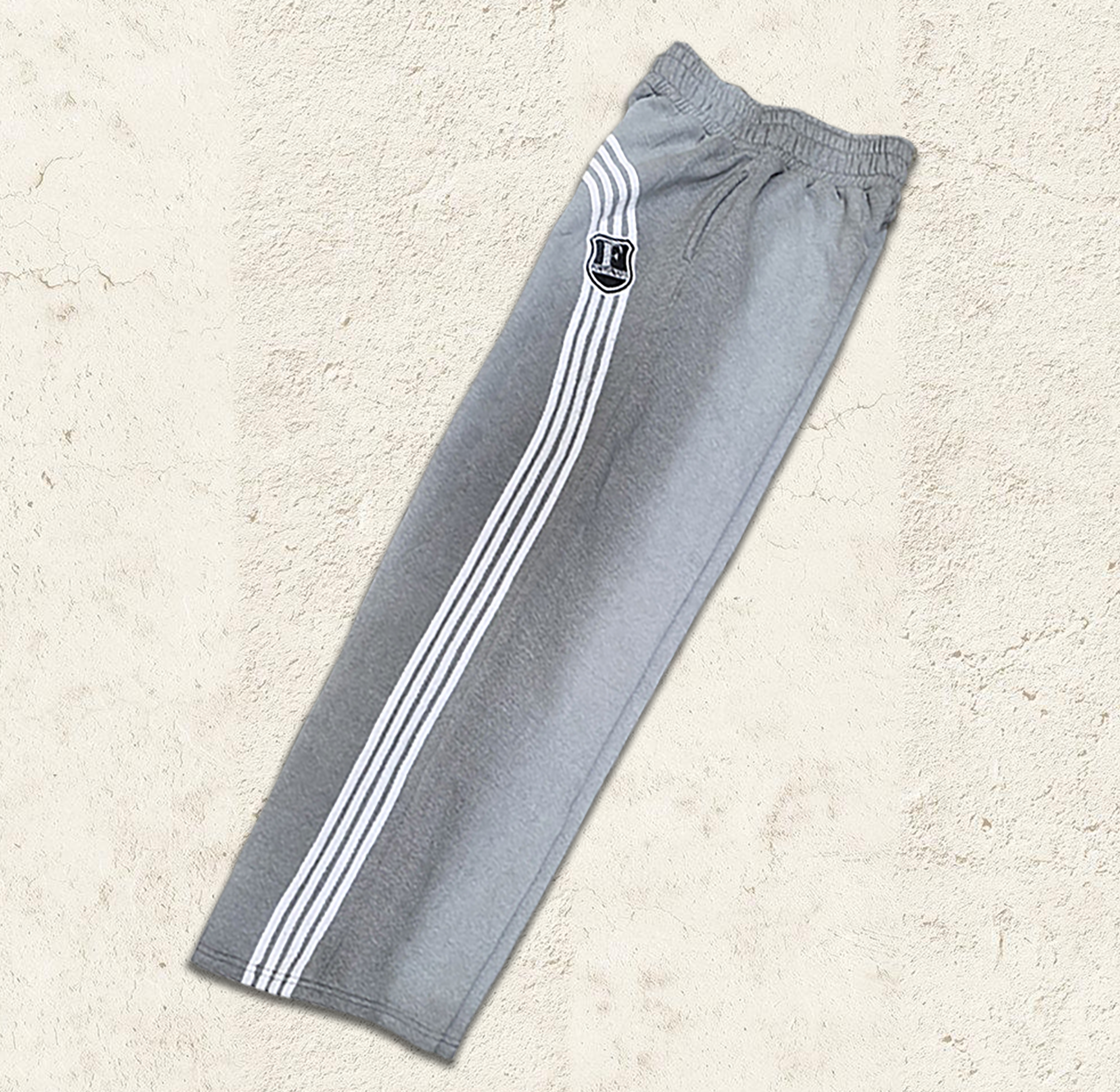 Continuous Stripe Grey Baggy Sweatpants