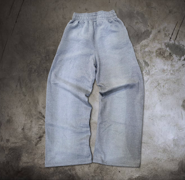 Striped Grey Baggy Sweatpants