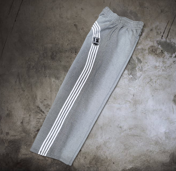 Striped Grey Baggy Sweatpants