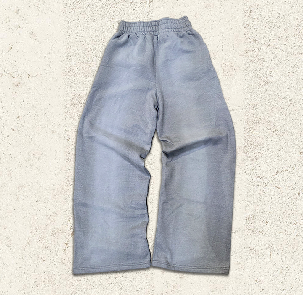 Continuous Stripe Grey Baggy Sweatpants