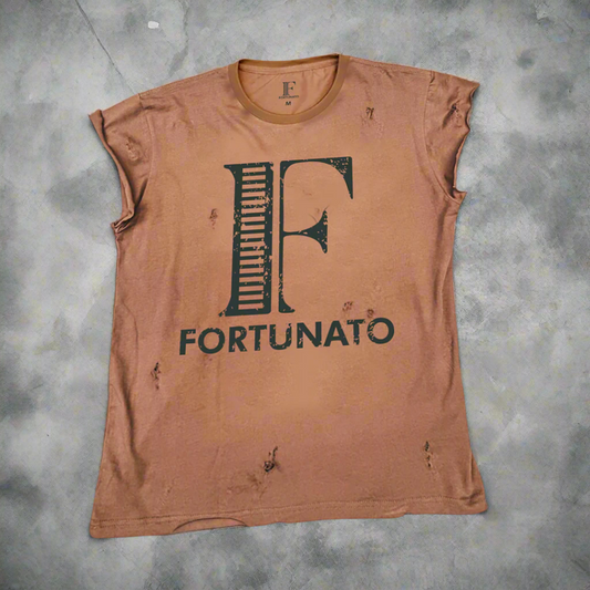 Fortunato Stone Washed Logo Tee