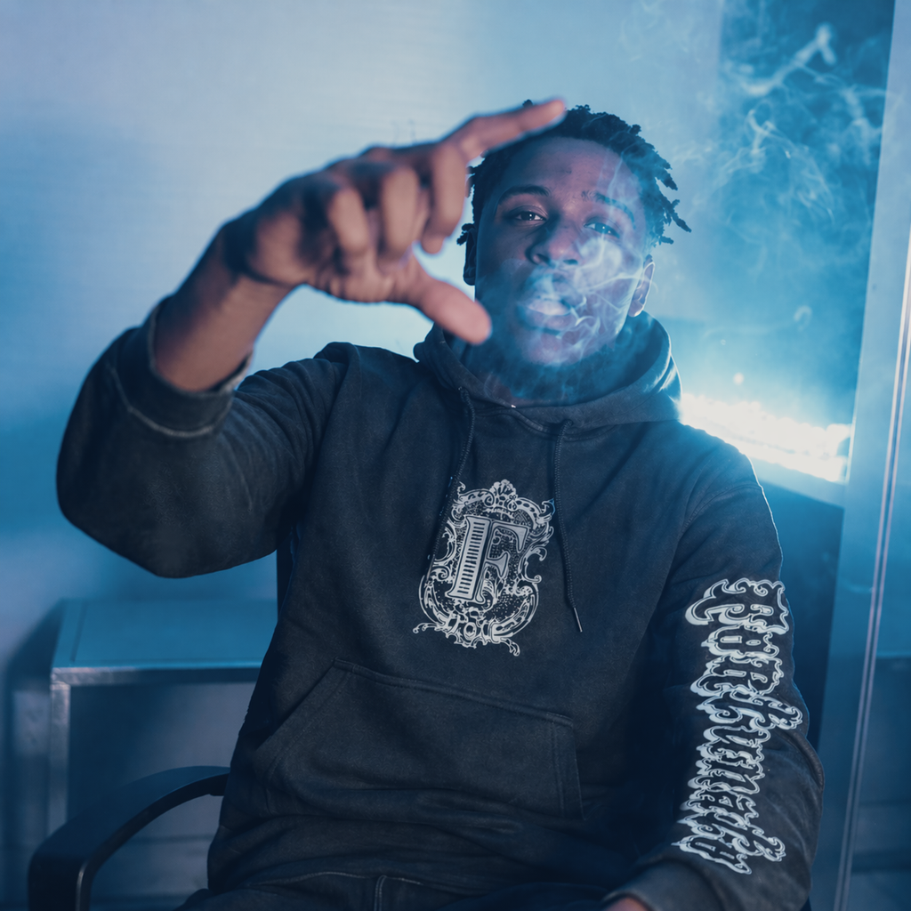 Graffiti Black Pullover Hoodie