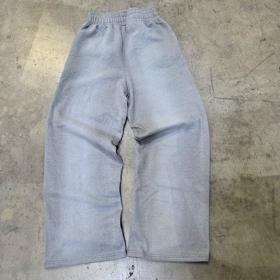 Striped Grey Baggy Sweatpants