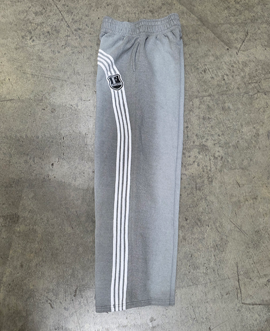 Striped Grey Baggy Sweatpants